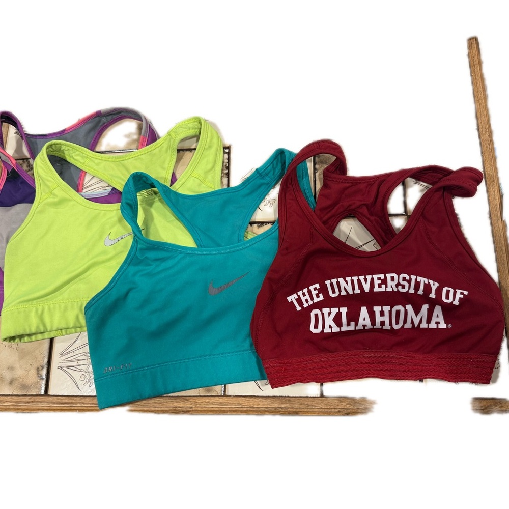 Nike Sports Bra Collection - Red, Blue, Green